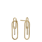 Ørestikker forgyldt sølv, Paper clip - Urma.dk
