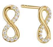 Ørestikker i 8 kt guld med evighedstegn - Urma.dk