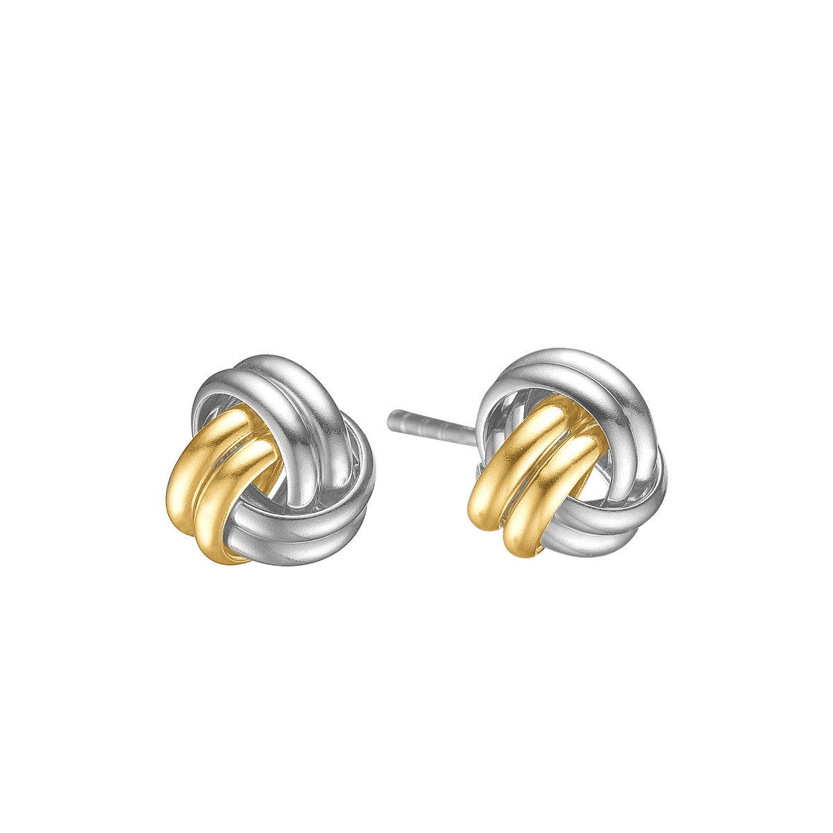 Ørestikkker sølv/forgyldt, Knude - Urma.dk