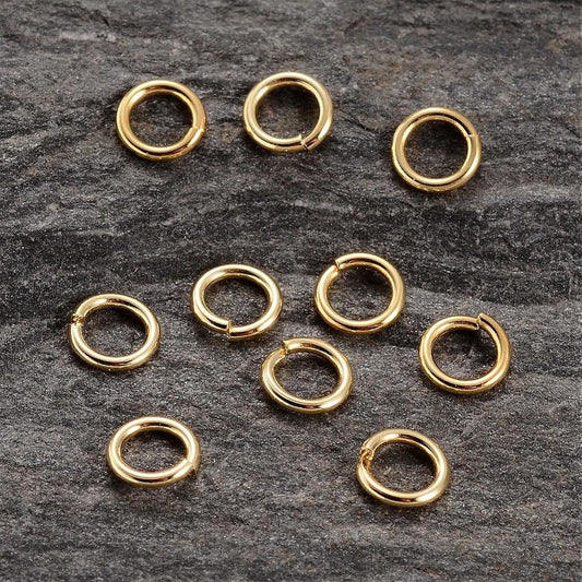 Øsken forgyldt sterling sølv 5x0,8 mm - Urma.dk