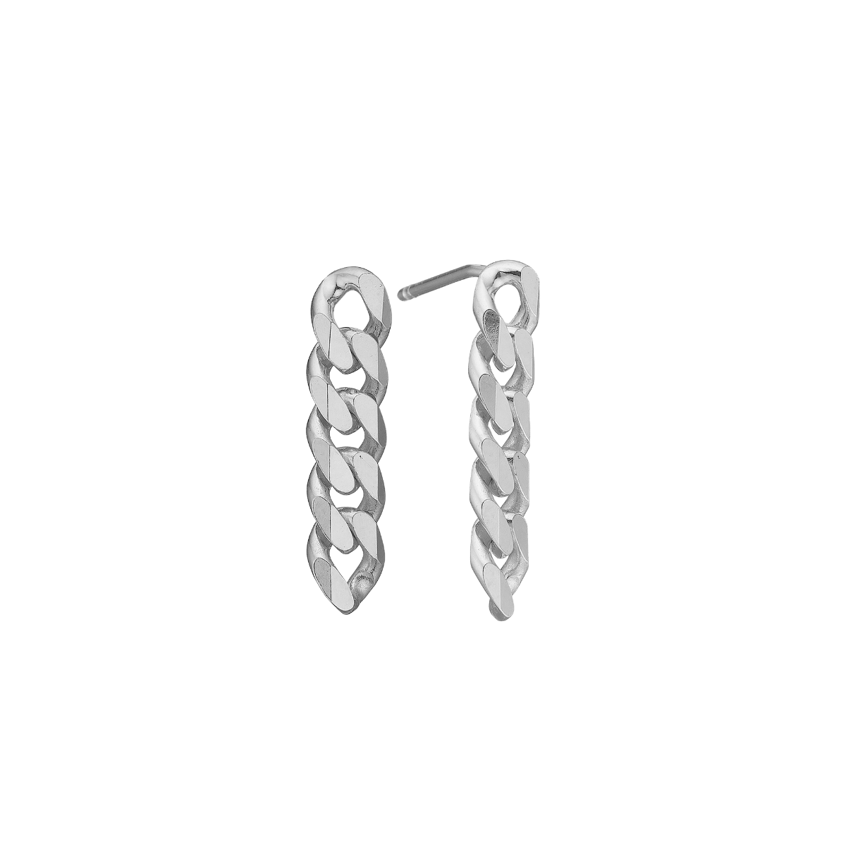 Panzer, øreringe, sølv - Urma.dk