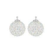 Pavékugle m/Krg farve04 m/rh sølv - par - Urma.dk