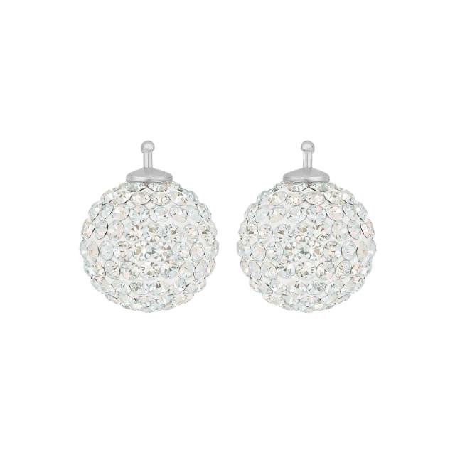 Pavékugle m/Krg farve04 m/rh sølv - par - Urma.dk