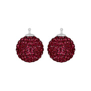 Pavékugle m/Krg farve15 m/rh sølv - par - Urma.dk