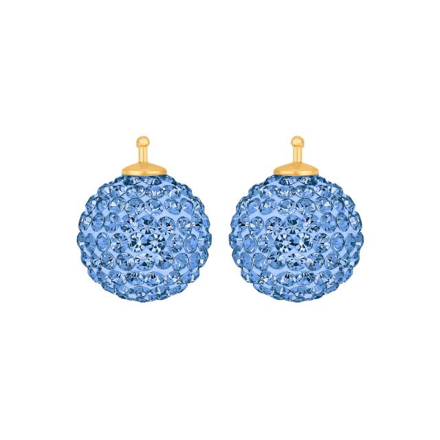 Pavékugle m/Krg farve36 m/fg sølv - par - Urma.dk