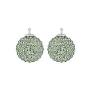 Pavékugle m/Krg farve52 m/rh sølv - par - Urma.dk