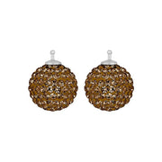 Pavékugle m/Krg farve85 m/rh sølv - par - Urma.dk