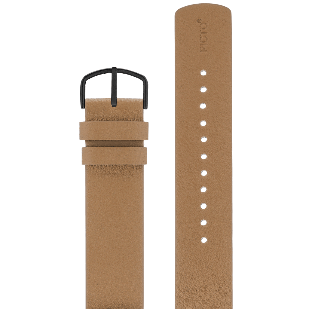 Picto Cappuccino Brun Læderrem 20 mm - Urma.dk