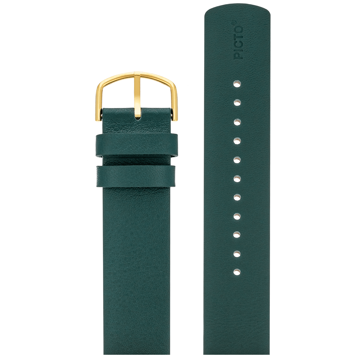 Picto Græsgrøn Læderrem 20 mm - Urma.dk