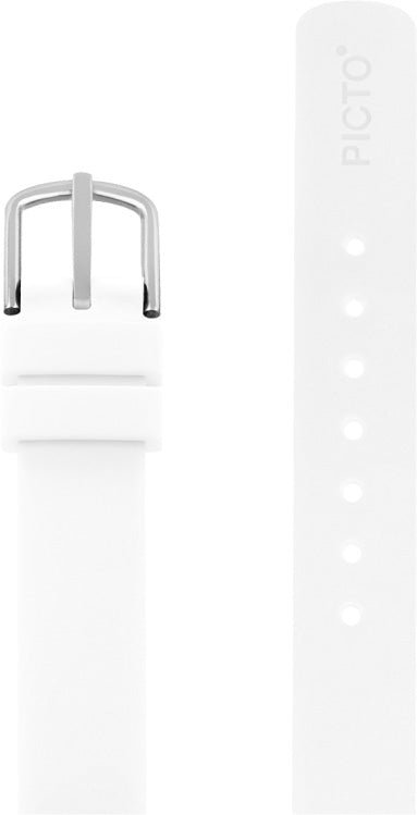 Picto hvid silikonerem, 12 mm - Urma.dk