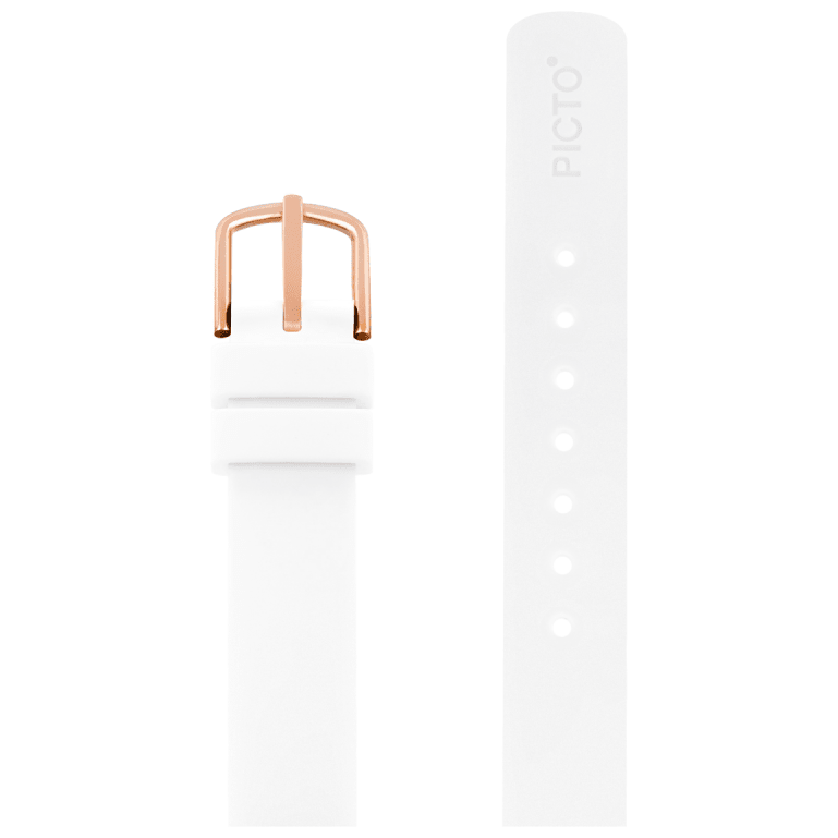 Picto Hvid silikonestrop 12 mm - Urma.dk