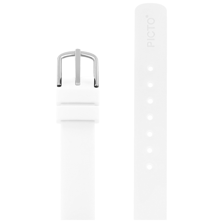 Picto Hvid Silikonestrop 12 mm - Urma.dk