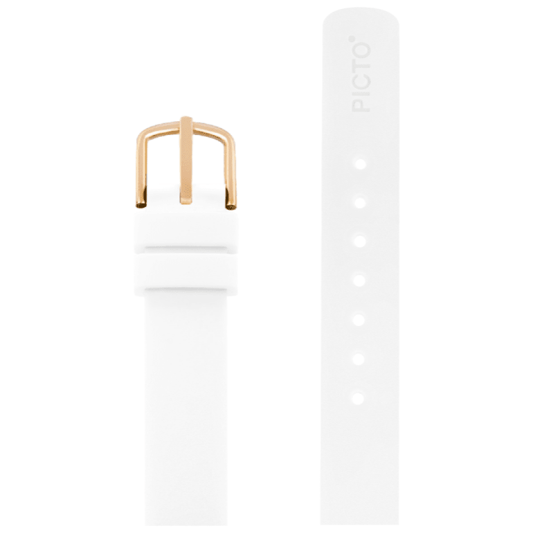 Picto Hvid silikonestrop 12 mm - Urma.dk