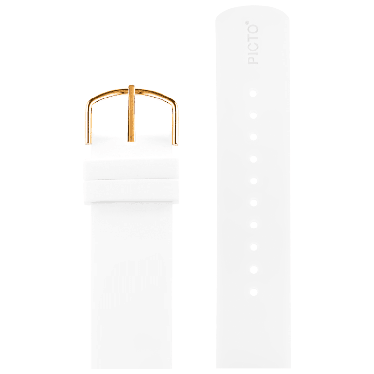 Picto Hvid silikonestrop 20 mm - Urma.dk