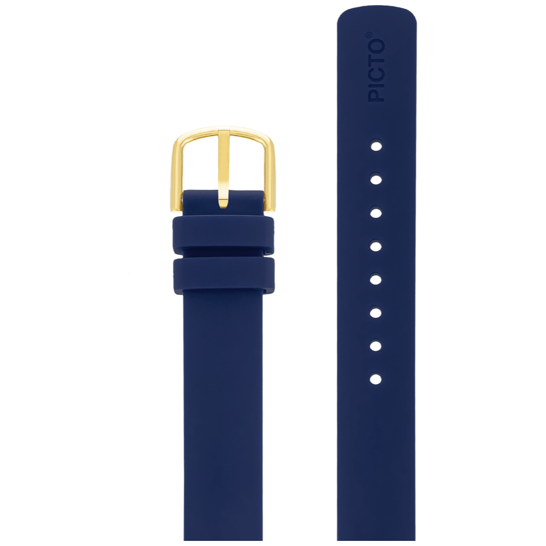 Picto Midnatsblå biobaseret TPU - rem 14 mm - Urma.dk
