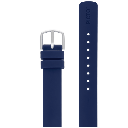 Picto Midnatsblå biobaseret TPU - rem 14 mm - Urma.dk