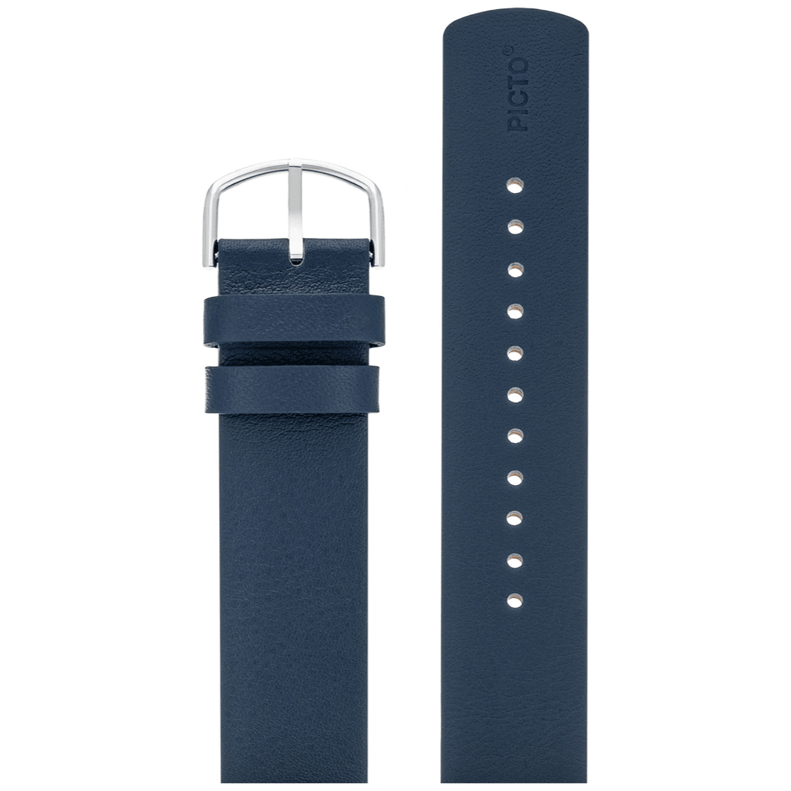 Picto Midnatsblå Læderrem 20 mm - Urma.dk