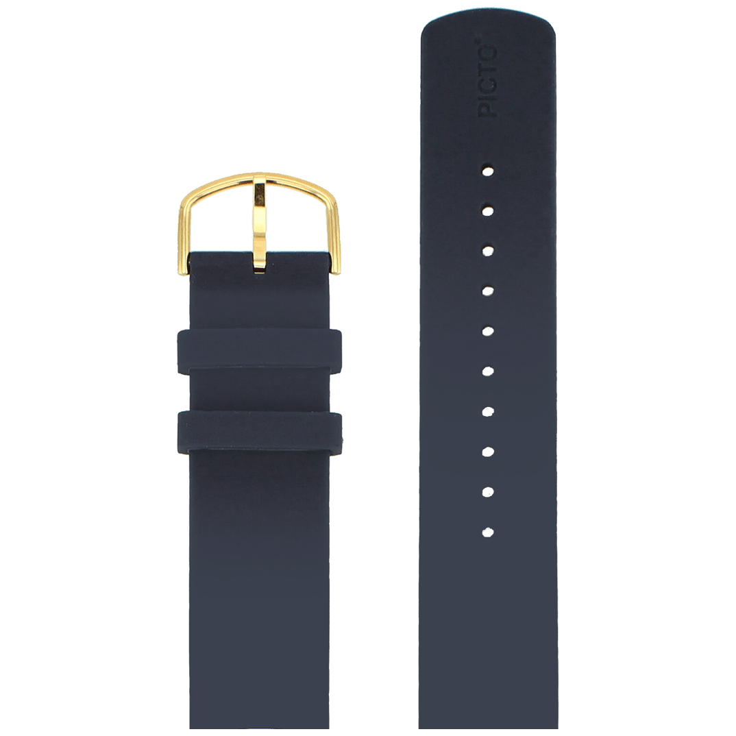 Picto Midnight blue bio based TPU strap 20 mm - Urma.dk
