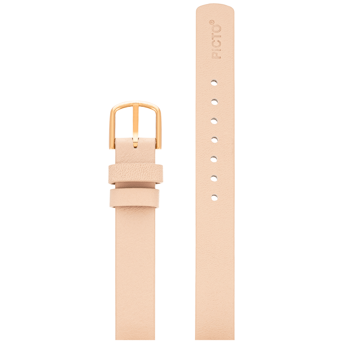 Picto Nude Læderrem 12 mm - Urma.dk