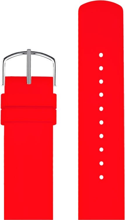 Picto rød silikonerem, 20 mm - Urma.dk