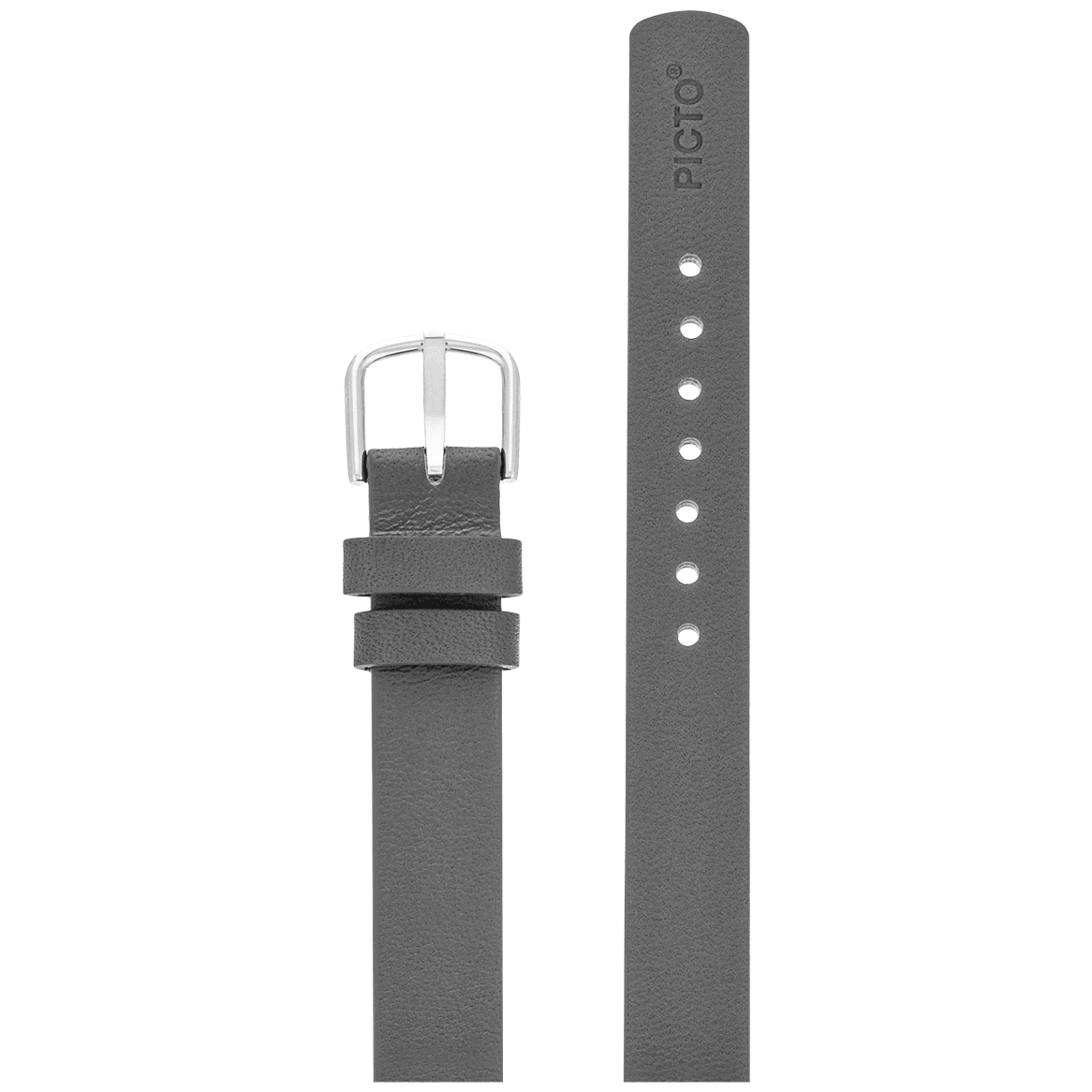 Picto Skiffergrå Læderrem 12 mm - Urma.dk