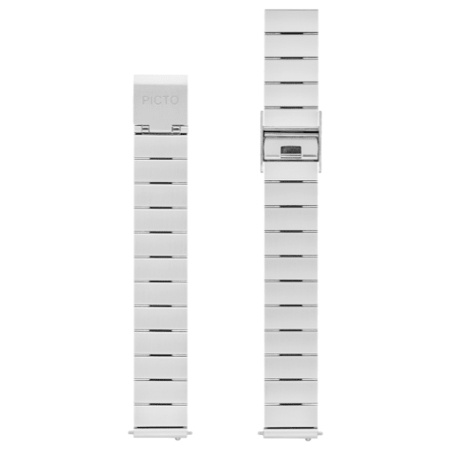 Picto Sølvfarvet stålarmbånd 20 mm - Urma.dk