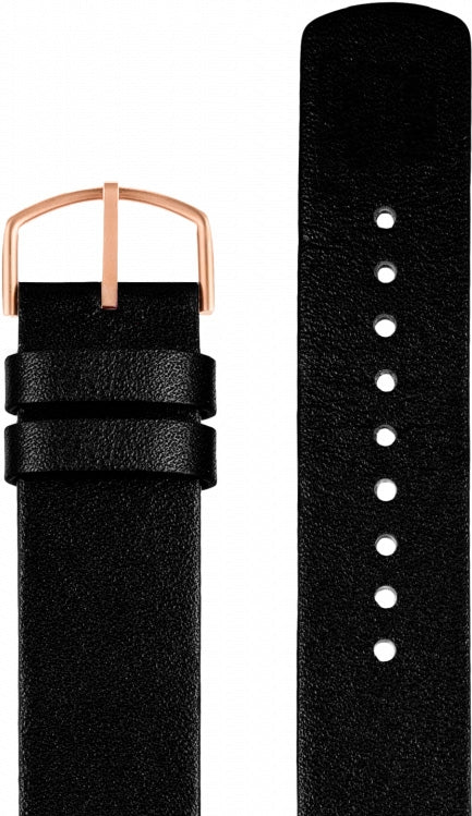 Picto sort læderrem, 20 mm - Urma.dk