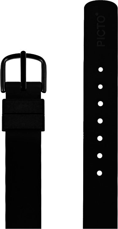 Picto sort silikonerem, 12 mm - Urma.dk