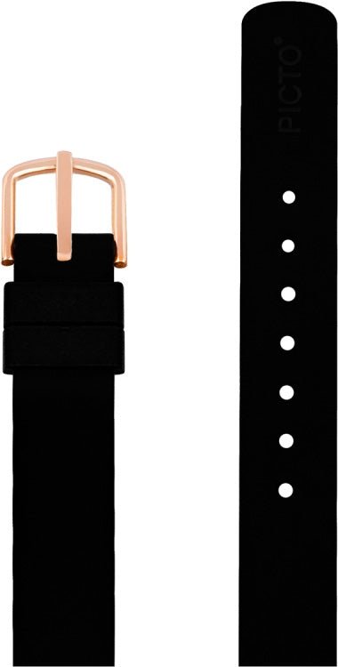 Picto sort silikonerem, 12 mm - Urma.dk