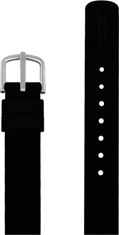 Picto sort silikonerem, 12 mm - Urma.dk