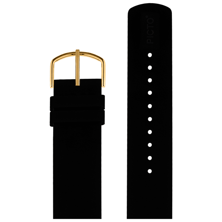 Picto Sort silikonestrop 20 mm - Urma.dk