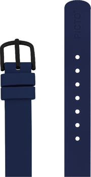 Picto navy blå silikonerem, 12 mm