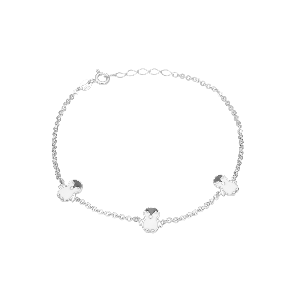 Pingvin armbånd sølv - Urma.dk