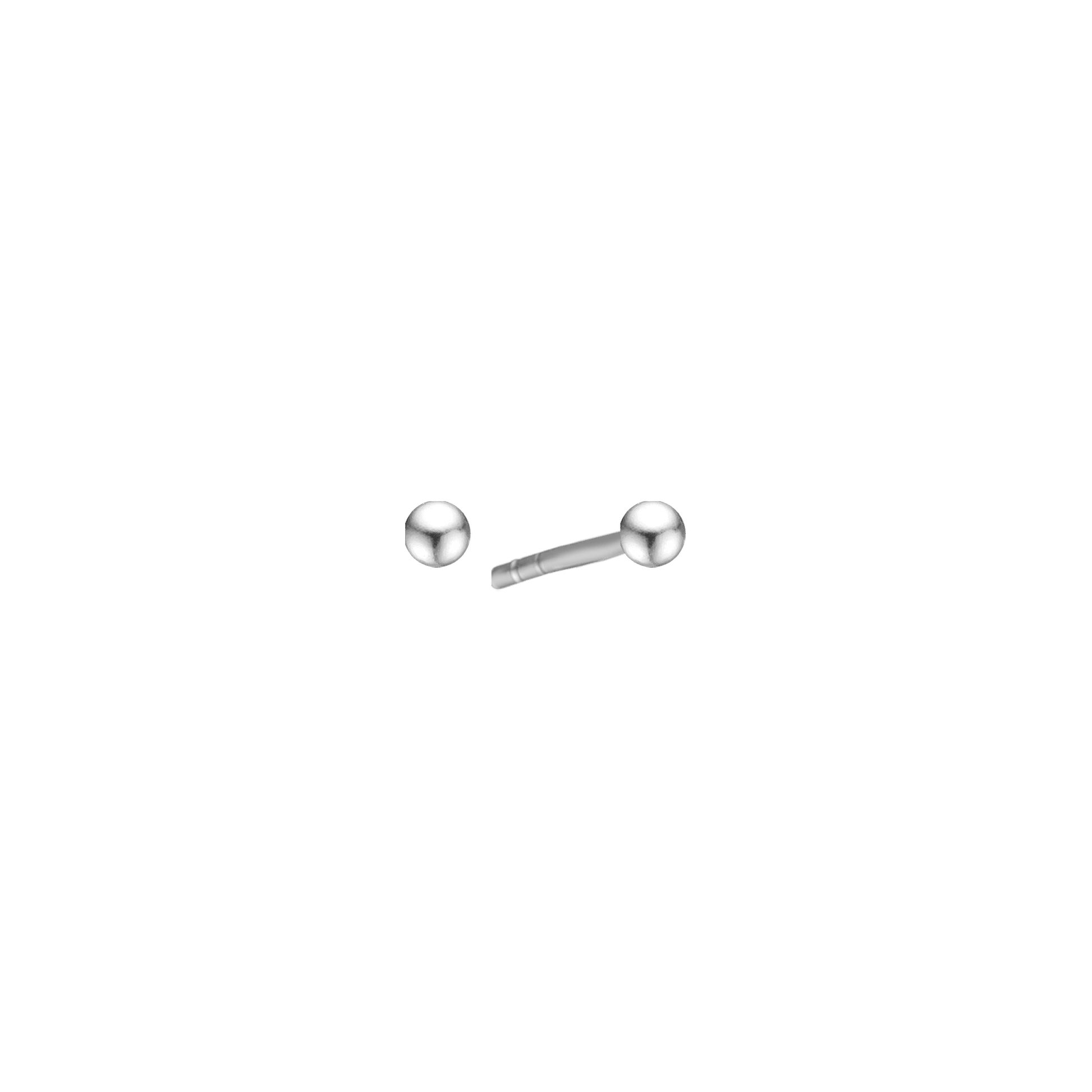 PLA. SØLV ØRESTIK 3MM KUGLE