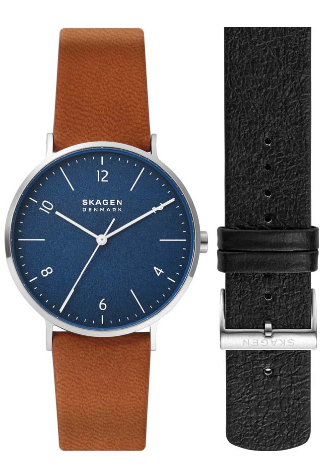 Skagen Aaren SKW1149 herre ur med ekstra læderrem.