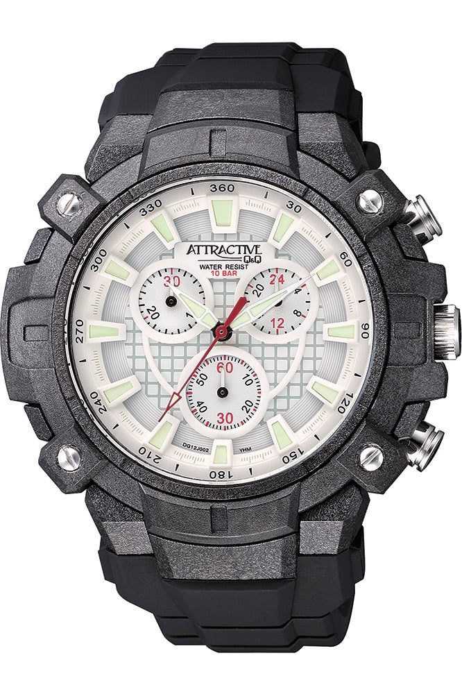 Q&Q Attractive herreur med kronograf DG12J002Y
