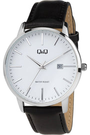 Q&Q herreur med læderrem BL76J818Y - Urma.dk