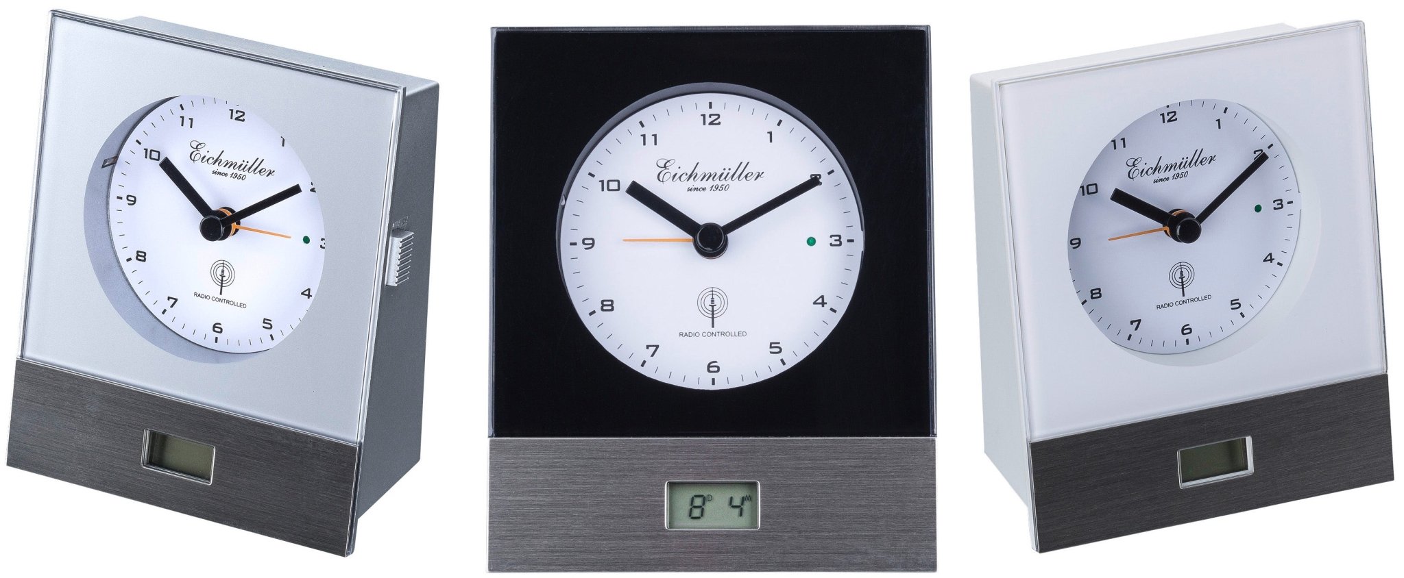 Radiostyret vækkeur med digital display