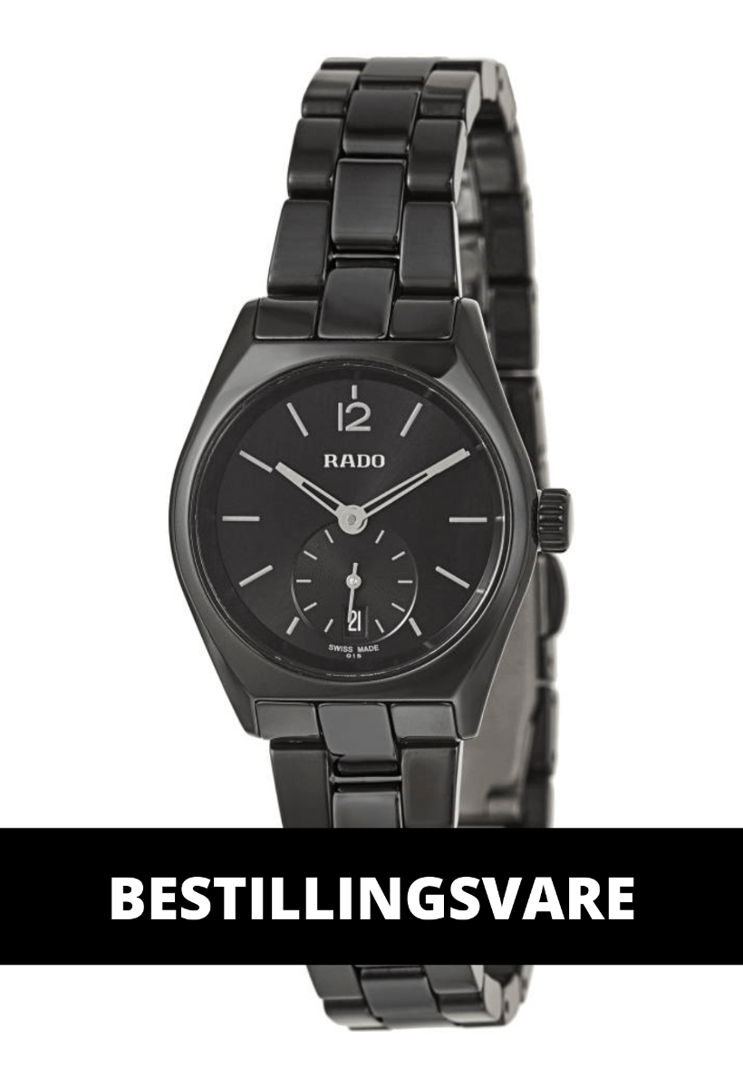 RADO True Specchio dameur i titanium og sort keramik - 26 mm - Urma.dk