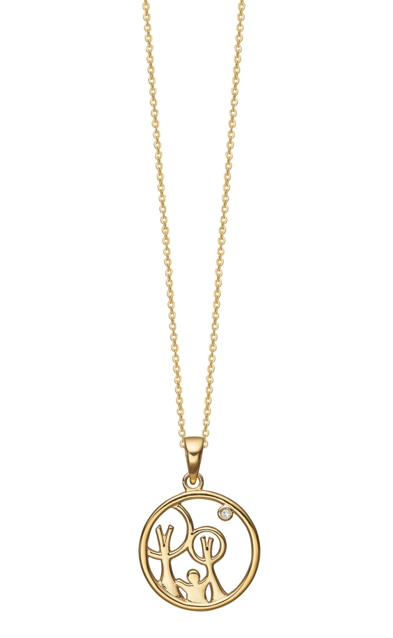 Red Barnet halskæde i forgyldt sølv - Urma.dk