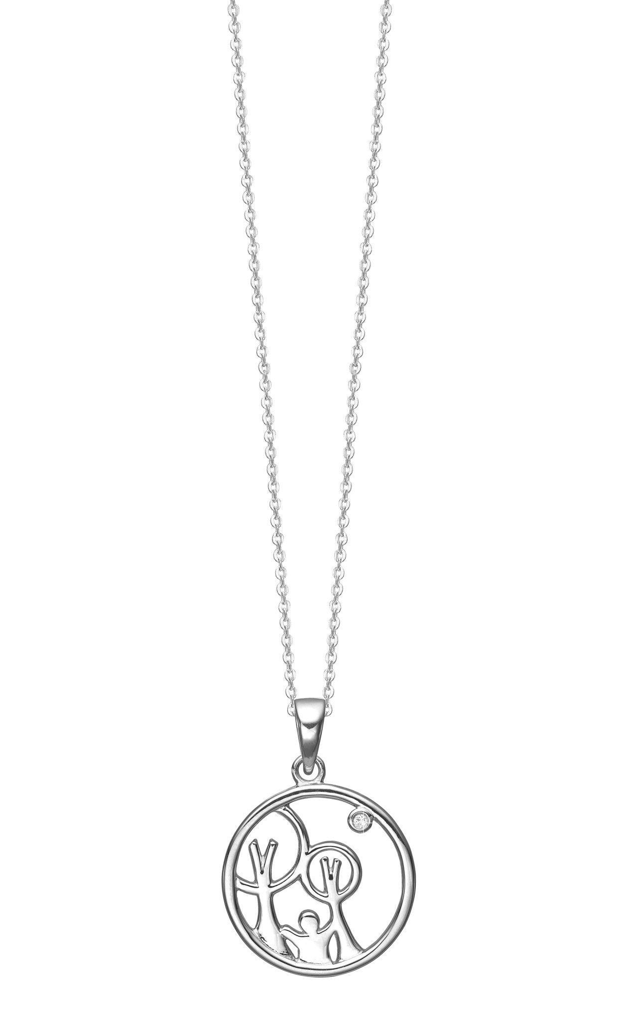 Red Barnet halskæde i sølv - Urma.dk