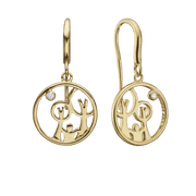 Red Barnet øreringe i forgyldt sølv - Urma.dk