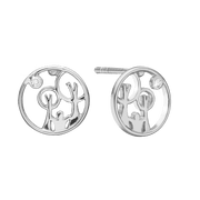 Red Barnet ørestikker i sølv - Urma.dk