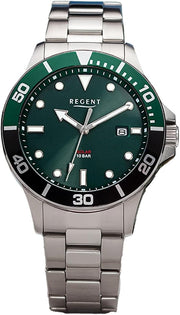 REGENT F-1544 Solar Diver – Herreur i rustfrit stål 41 mm - Urma.dk