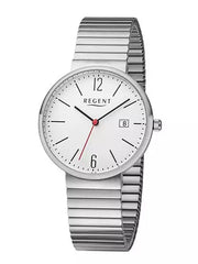 Regent herreur med flexlænke, hvid skive - 38 mm - Urma.dk