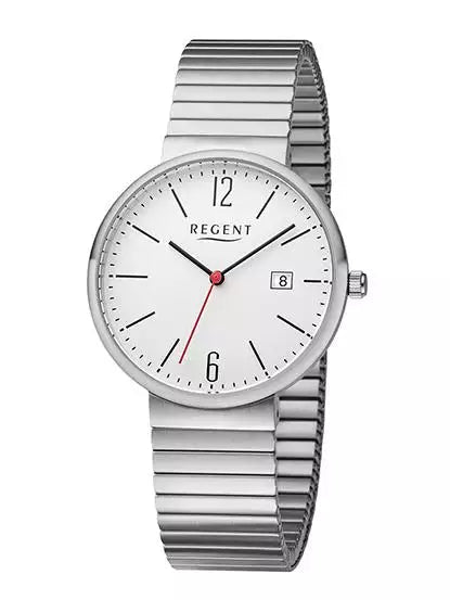 Regent herreur med flexlænke, hvid skive - 38 mm - Urma.dk