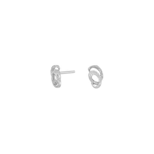 Rh. silver ear studs GEM52 2 - Urma.dk