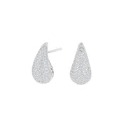 Rh. silver earrings OPALNOR - Urma.dk