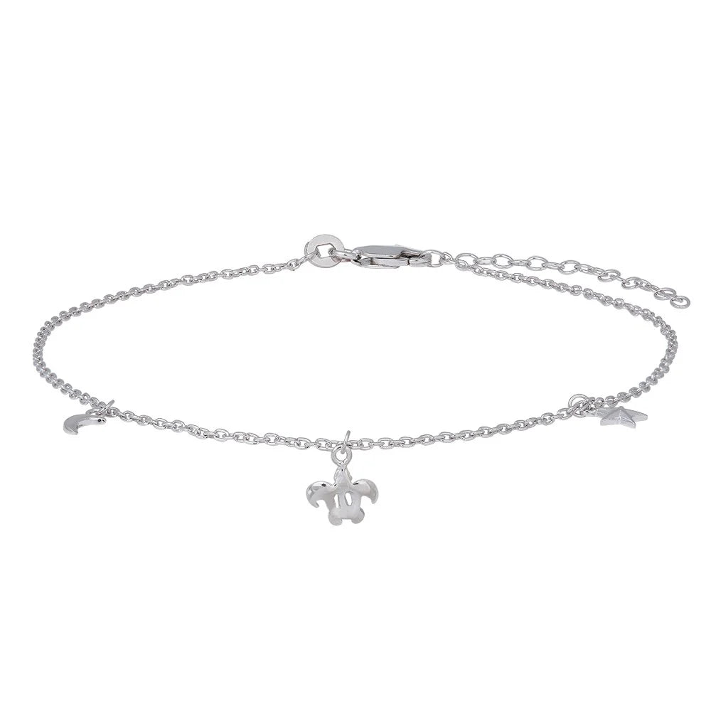 Rhd. sølv ankel BEACH52 23+4cm - Urma.dk