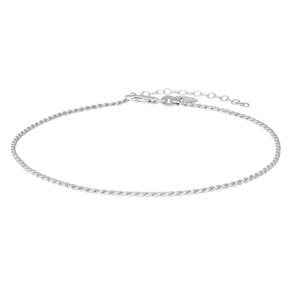 Rhd. sølv ankel BORG52 23+4cm - Urma.dk